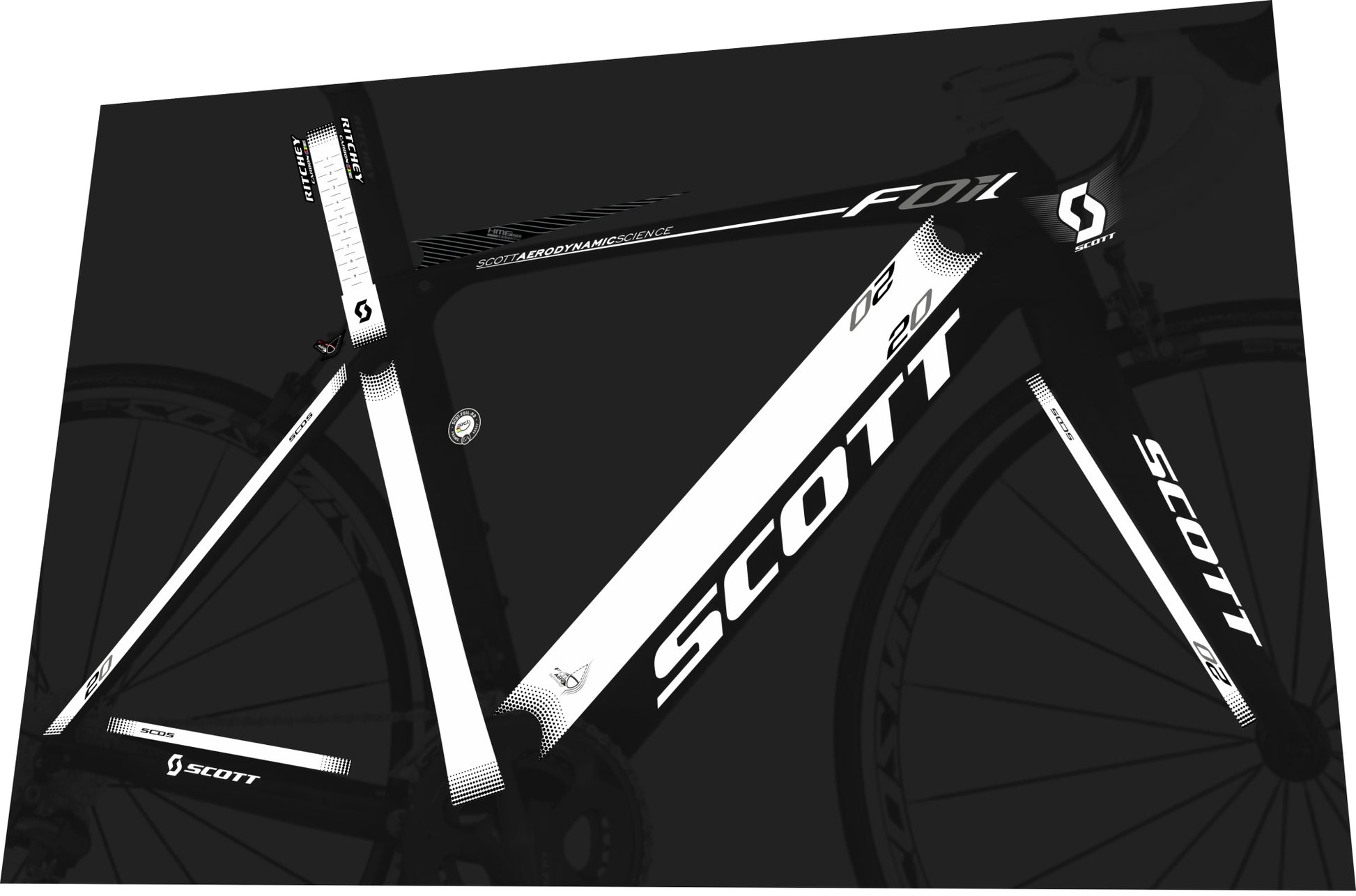 SCOTT Foil (2012) Frame Decal Set SCOTT Foil (2012) Frame Decal Set
