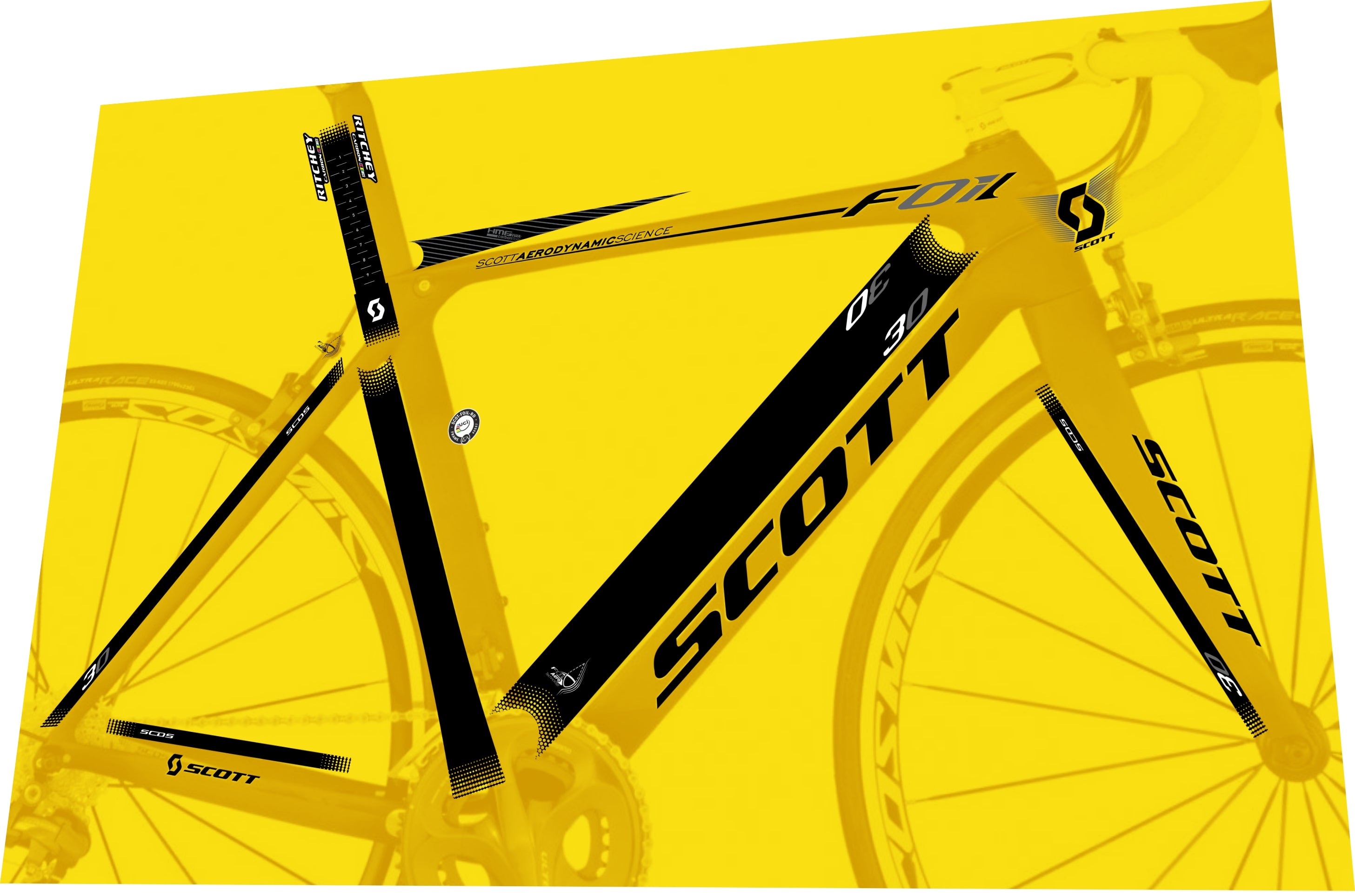 SCOTT Foil 2012 Frame Decal Set