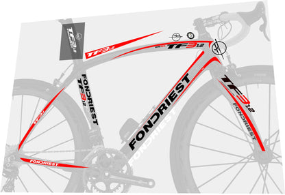 FONDRIEST TF3 1.2 (2013-2017) Frame Decal Set - Bike Decal Replace
