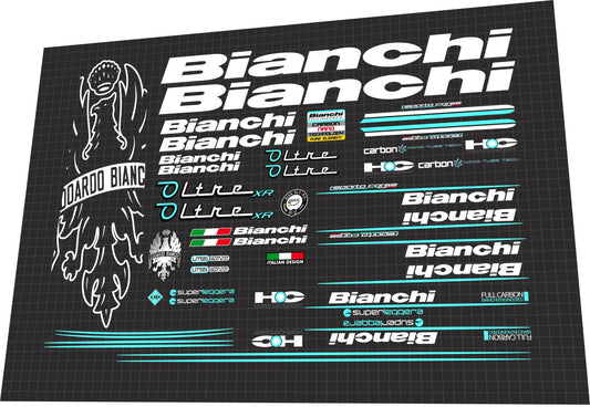 BIANCHI Oltre (2013) XR Frame Decal Set - Bike Decal Replace