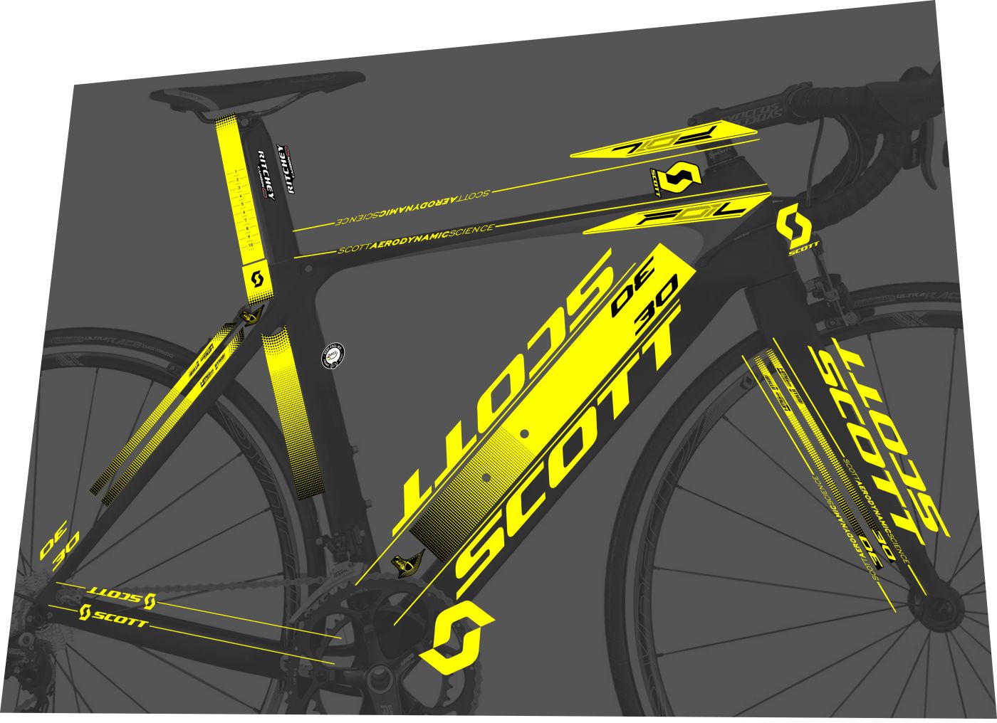 SCOTT Foil 2013 Frame Decal Set