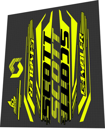 SCOTT Gambler (2013) Frame Decal Set - Bike Decal Replace