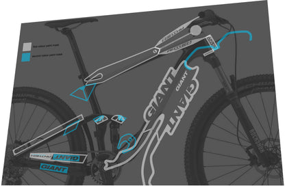 GIANT Anthem (2014-2016) Advanced 27.5 Frame Decal Set - Bike Decal Replace