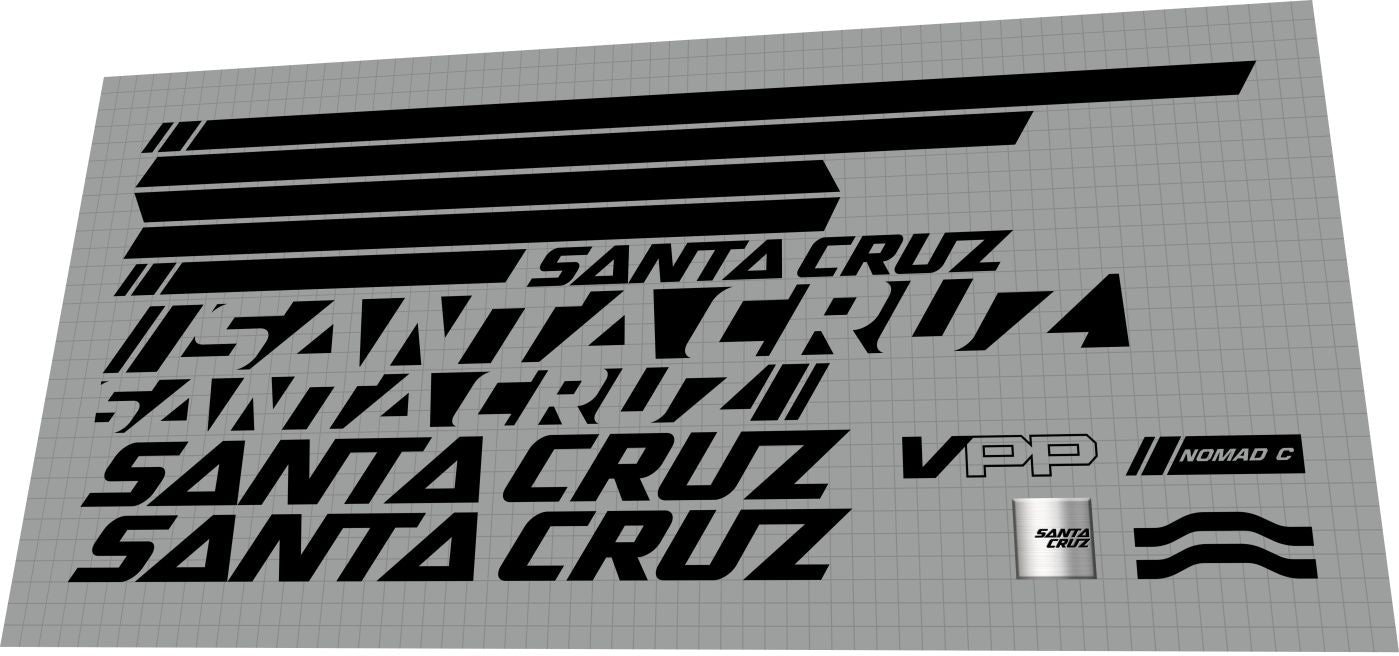 SANTA CRUZ Nomad 3 2014 2016 Frame Decal Set