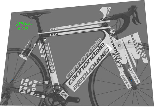 CANNONDALE SuperSix (2014) EVO Hi-MOD Team Frame Decal Set - Bike Decal Replace
