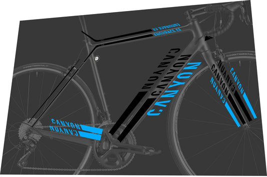 CANYON Endurace (2014) CF 8.0 Frame Decal Set - Bike Decal Replace