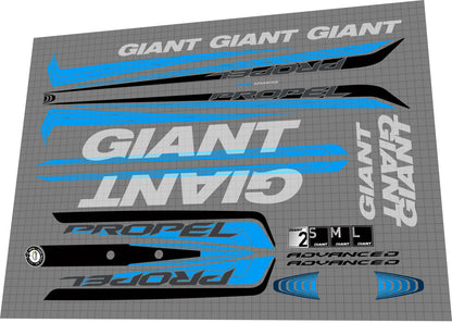 GIANT Propel (2014) Advanced Frame Decal Set - Bike Decal Replace