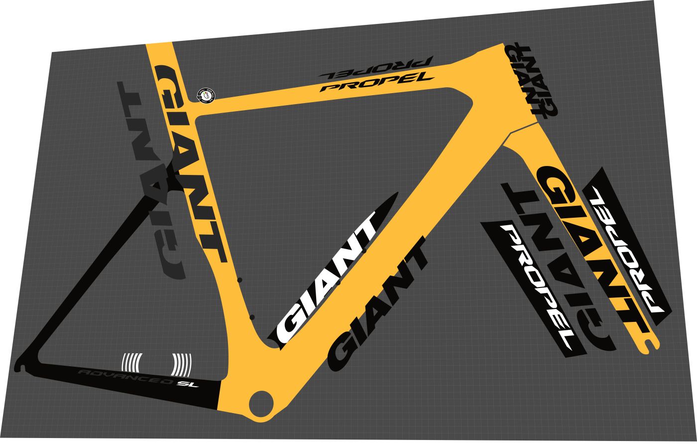 Custom bike 2024 frame decals