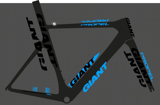 GIANT Propel (2013-2014) Advanced SL Frame Decal Set - Bike Decal Replace