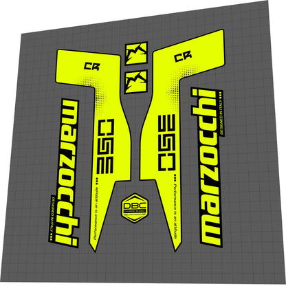MARZOCCHI 350 (2015) CR Fork Decal Set - Bike Decal Replace