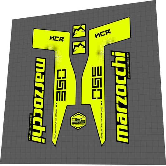 MARZOCCHI 350 (2015) NCR Fork Decal Set - Bike Decal Replace