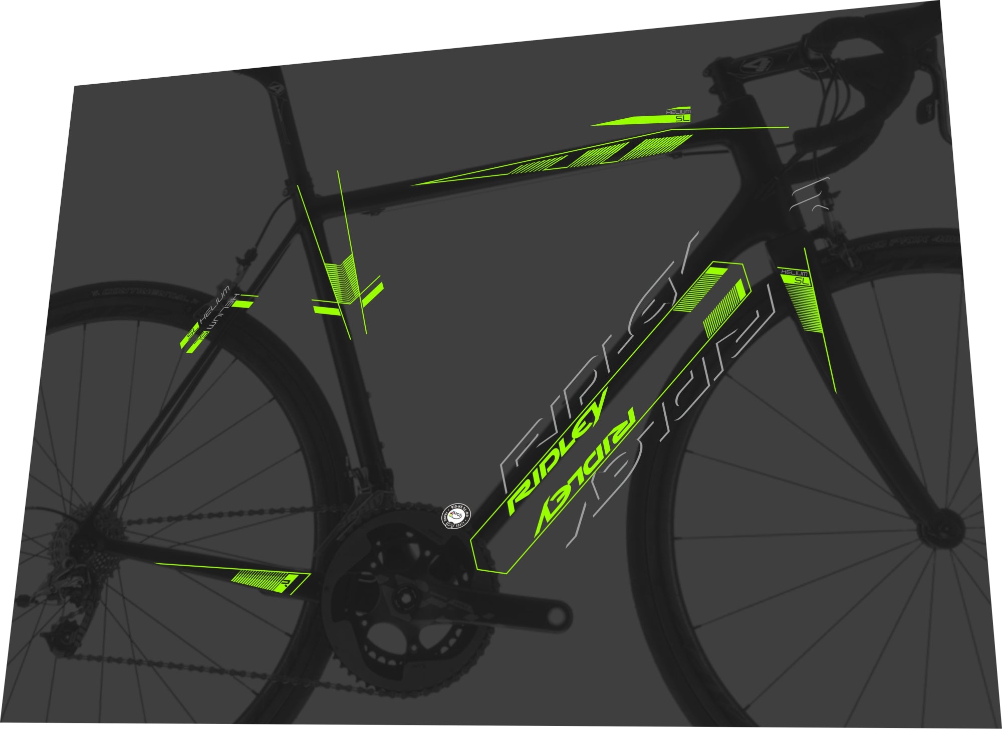 RIDLEY Helium (2015) SL Frame Decal Set