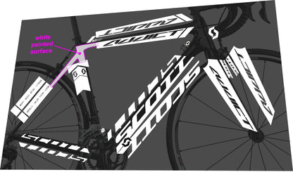 SCOTT Addict (2015) Frame Decal Set - Bike Decal Replace