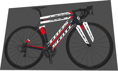 SCOTT Addict (2015) Frame Decal Set - Bike Decal Replace