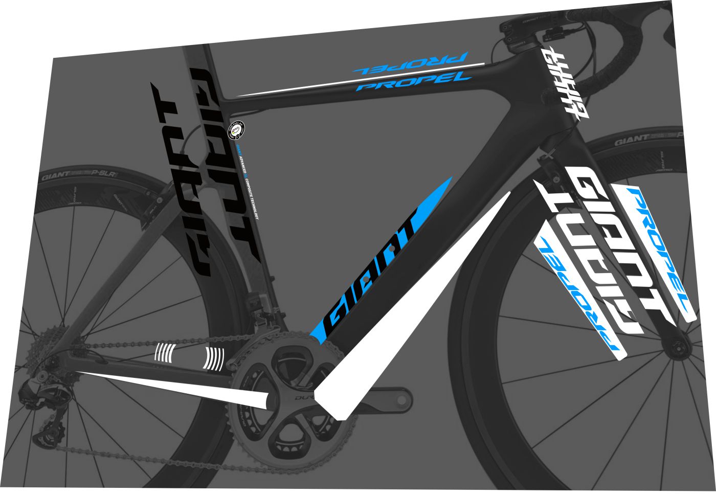 GIANT Propel (2015-2016) Advanced SL Frame Decal Set