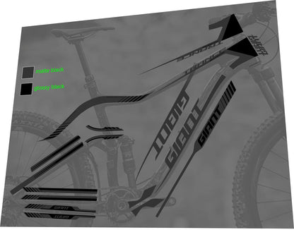 GIANT Trance (2017-2019) Advanced Frame Decal Set - Bike Decal Replace