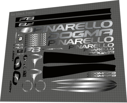 PINARELLO Dogma (2016) F8 Frame Decal Set - Bike Decal Replace