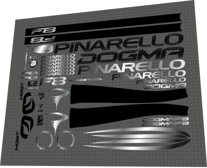 PINARELLO Dogma (2016) F8 Frame Decal Set - Bike Decal Replace