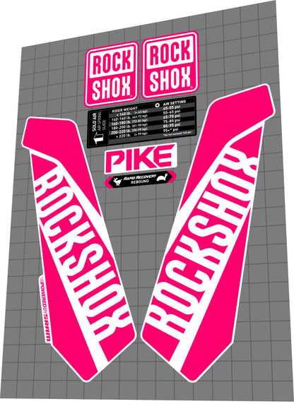 ROCKSHOX Pike (2016) RCT3 Fork Decal Set - Bike Decal Replace