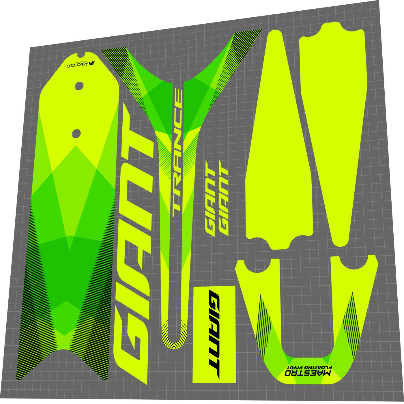 Giant trance sticker kit sale