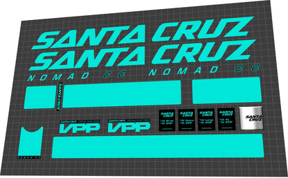 SANTA CRUZ Nomad 4 (2017-2020) Frame Decal Set - Bike Decal Replace