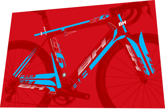 BH G6 Pro (2017) Frame Decal Set - Bike Decal Replace