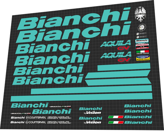 BIANCHI Aquila (2016-2017) CV Frame Decal Set - Bike Decal Replace