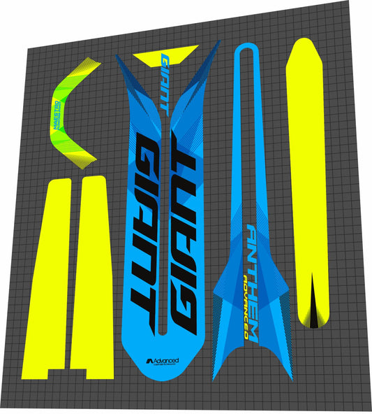 GIANT Anthem (2017-2019) Advanced Frame Decal Set - Bike Decal Replace