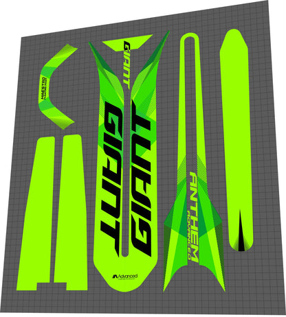 GIANT Anthem (2017-2019) Advanced Frame Decal Set - Bike Decal Replace