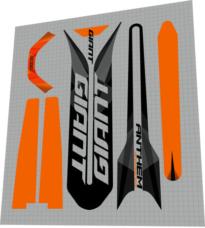 GIANT Anthem (2017-2019) Advanced Frame Decal Set - Bike Decal Replace