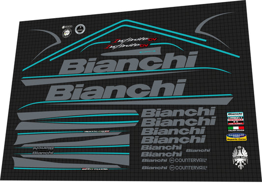 BIANCHI Infinito (2017) CV Frame Decal Set