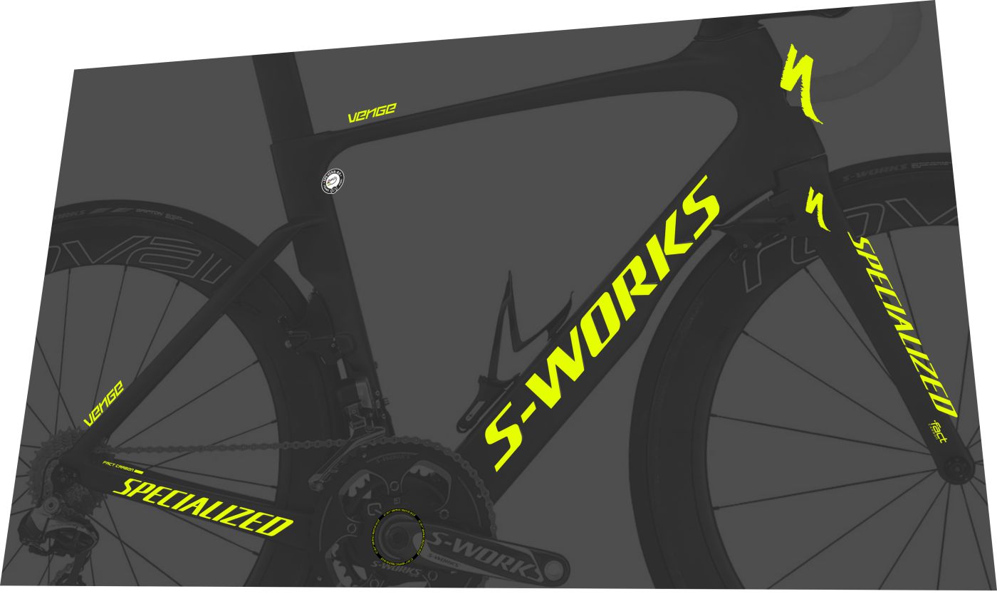 SPECIALIZED Venge 2017 S Works Frame Decal Set