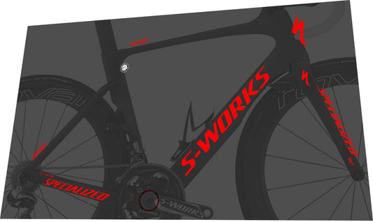 SPECIALIZED Venge (2017) S-Works Frame Decal Set - Bike Decal Replace