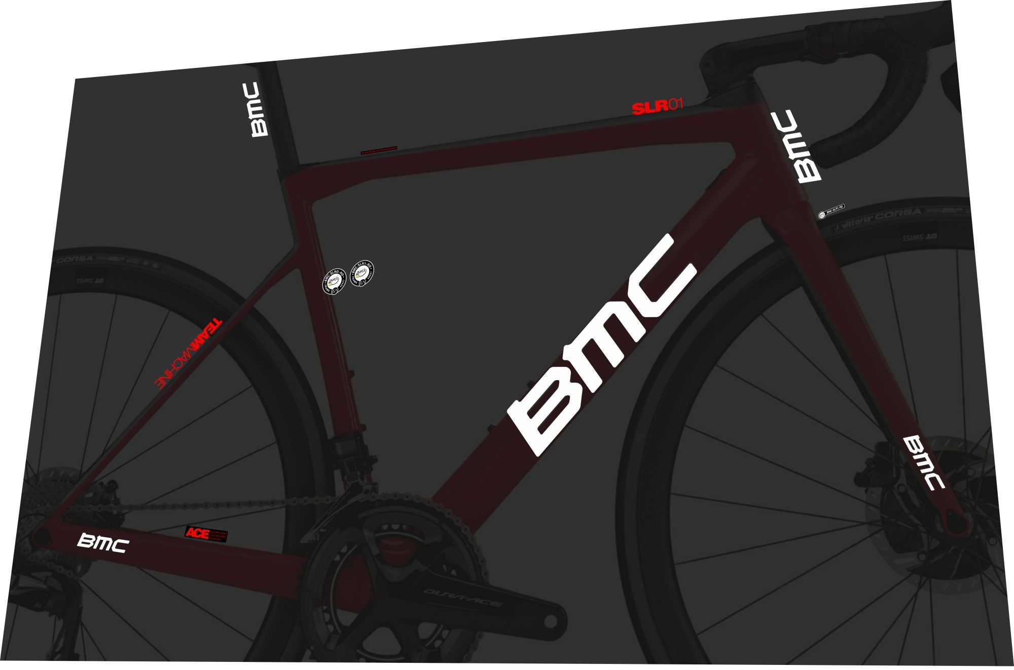 BMC Teammachine SLR 01 (2018) Frame Decal Set | Bike Decal Replace