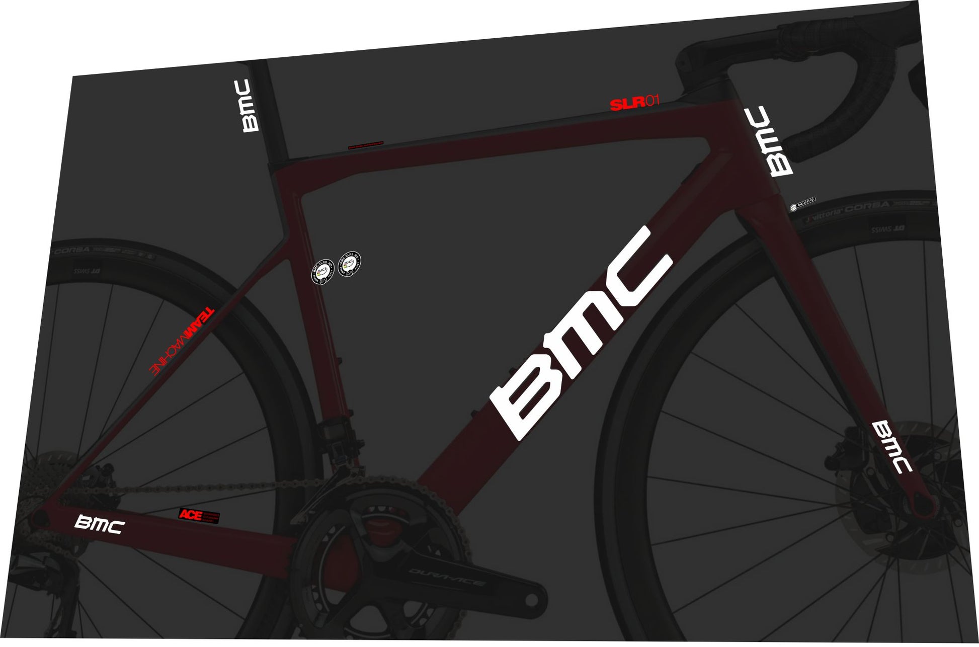 BMC Teammachine (2018) SLR 01 Frame Decal Set | Bike Decal Replace