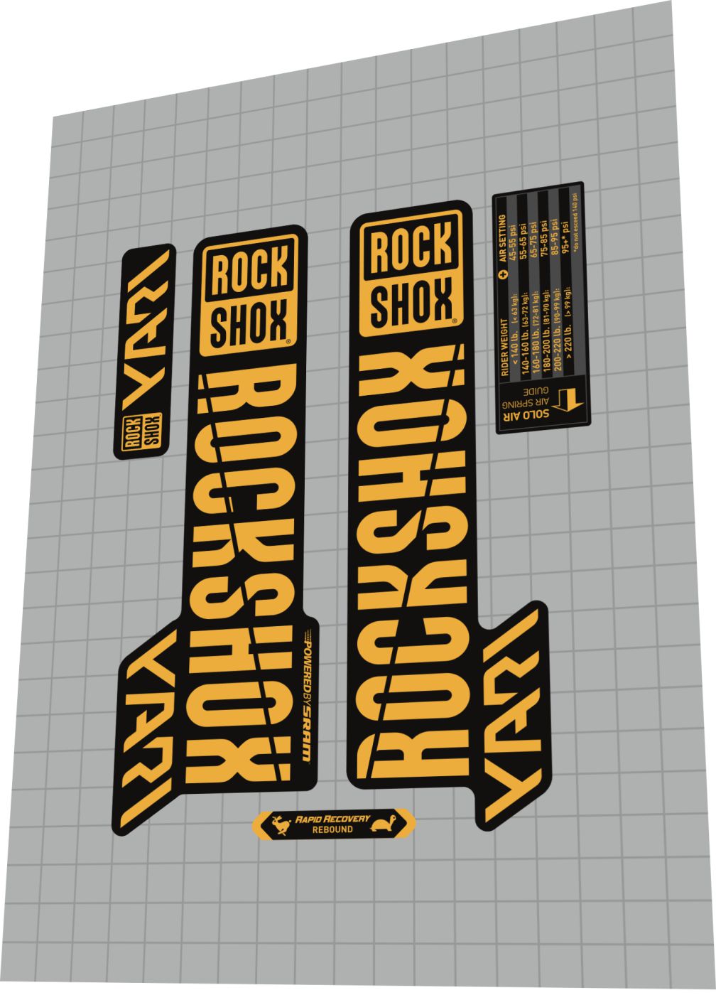 Rockshox deals yari decal