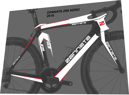 ZANNATA Z88 (2018) Aero Frame Decal Set