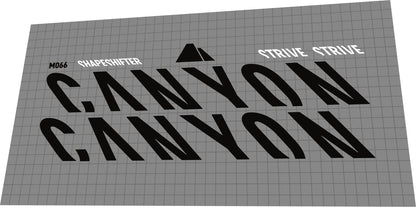 CANYON Strive (2019-2021) Frame Decal Set - Bike Decal Replace