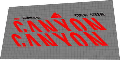 CANYON Strive (2019-2021) Frame Decal Set - Bike Decal Replace