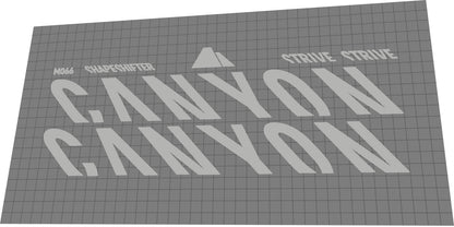 CANYON Strive (2019-2021) Frame Decal Set - Bike Decal Replace