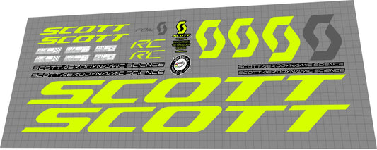 SCOTT Foil (2019) RC Frame Decal Set