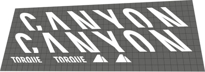 CANYON Torque (2020) CF Frame Decal Set - Bike Decal Replace