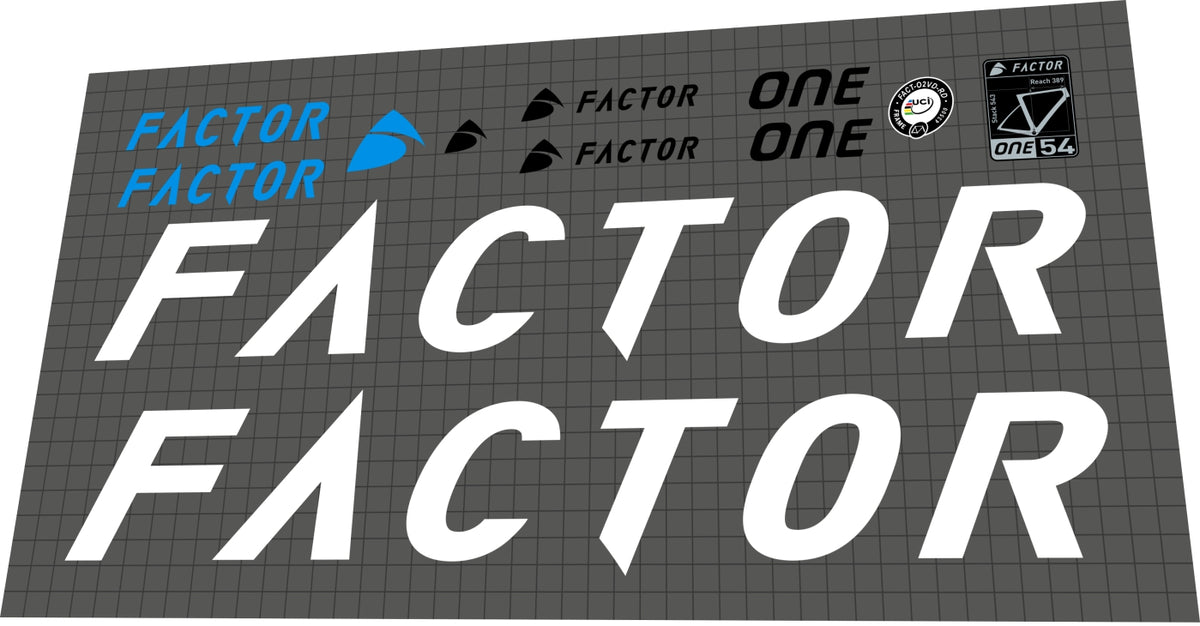 Form Factor Sticker Tracker FACTOR One (2019-2022) Frame Decal Set | Bike Decal Replace