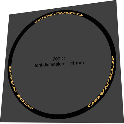 COLNAGO 700C Rim Decal Set - Bike Decal Replace