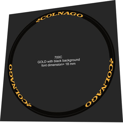 COLNAGO 700C Rim Decal Set - Bike Decal Replace