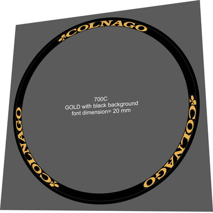 COLNAGO 700C Rim Decal Set - Bike Decal Replace