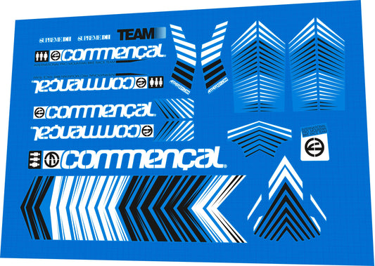 COMMENCAL Supreme (2012) DH V3 Atherton Frame Decal Set - Bike Decal Replace