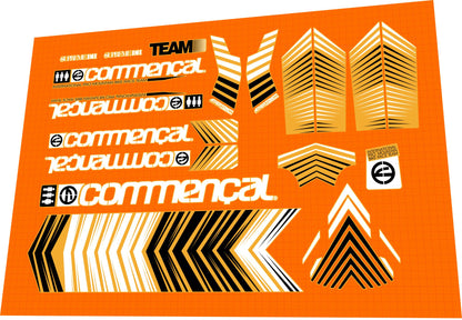 COMMENCAL Supreme (2012) DH V3 Atherton Frame Decal Set - Bike Decal Replace