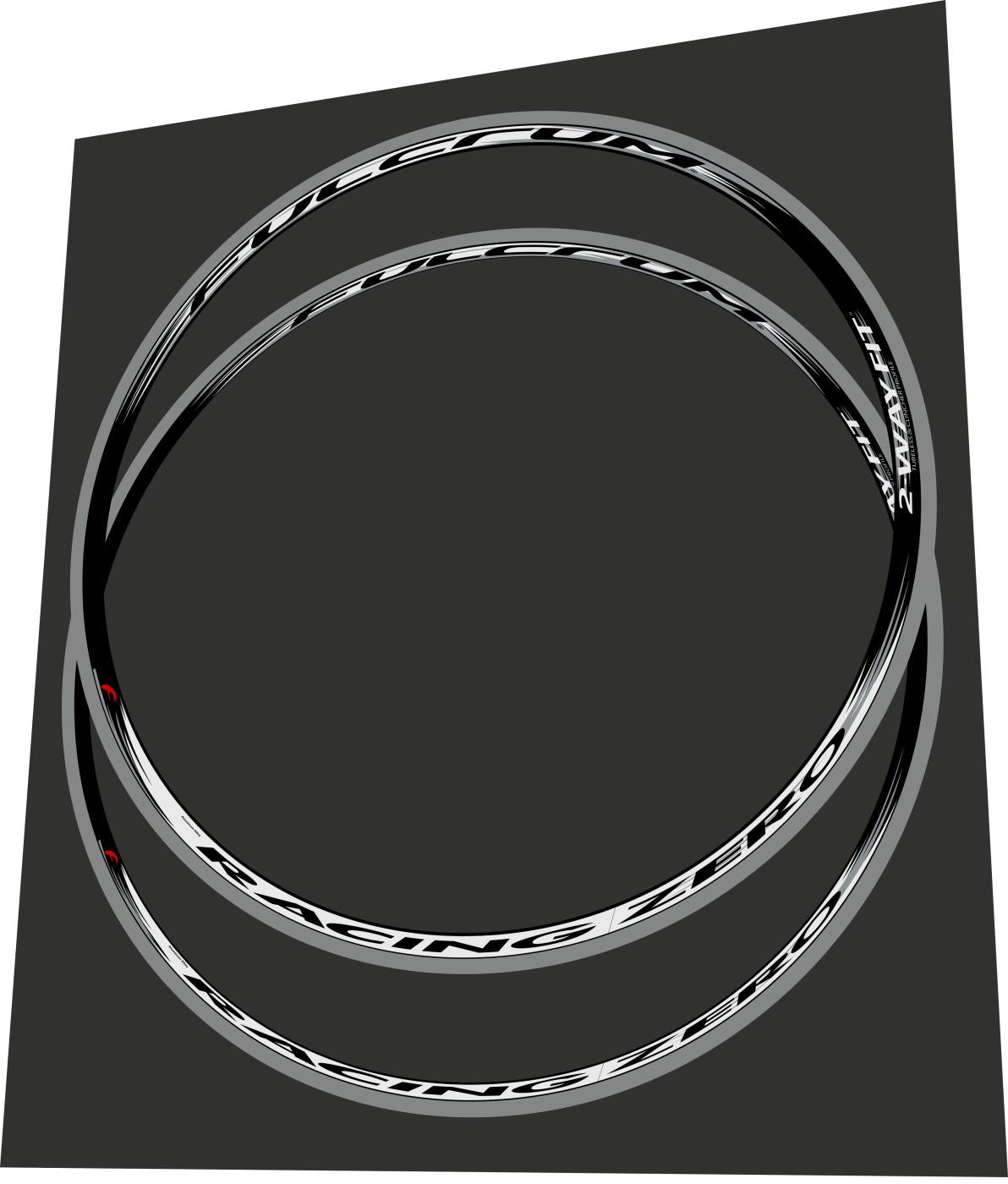 Zero Rim Bike FULCRUM Racing Zero (2011-2014) Rim Decal Set | Bike Decal Replace