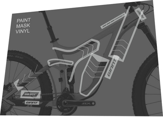 GIANT Reign (2015-2017) Frame Decal Set - Bike Decal Replace